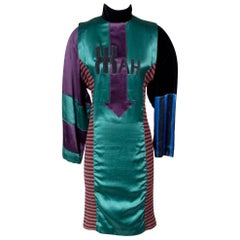 Jean Paul Gaultier for Gibo Silk Constructivist Dress circa 1990s