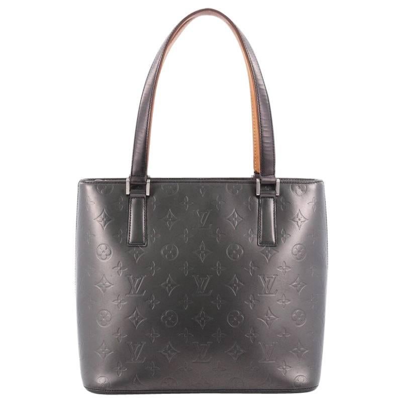 Louis Vuitton Mat Stockton Handbag Monogram Vernis