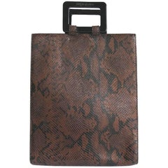 YVES SAINT LAURENT Bag in Brown Python Leather