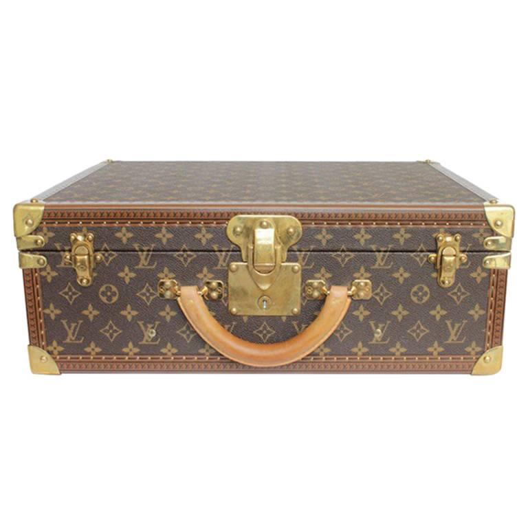 Balehval Uden tvivl Regnfuld LOUIS VUITTON 'Bisten 50' Brown Monogram Canvas Suitcase at 1stDibs