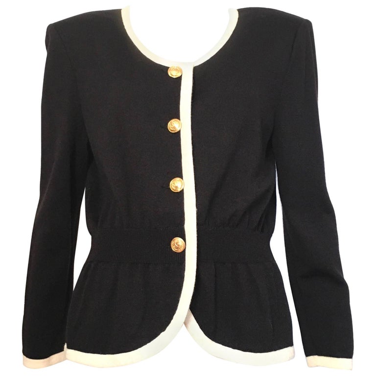 V-Neck Knit Cardigan with Gold Heart Buttons