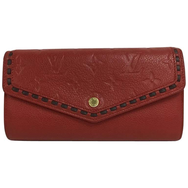 Louis Vuitton Sarah Wallet NM Monogram Empreinte Leather at 1stdibs