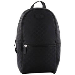 Gucci Zip Pocket Backpack GG Canvas Large
