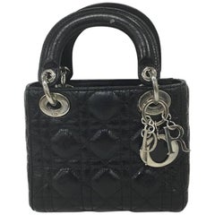 Christian Dior Lady Dior Handbag Cannage Quilt Lambskin