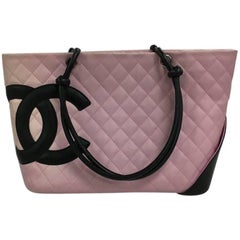 Chanel Cambon Tote Quilted Leather Large