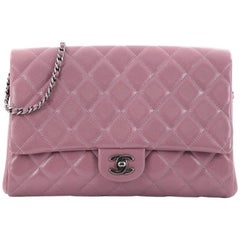  Chanel Clutch with Chain Quilted Caviar