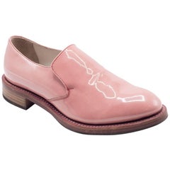 Brunello Cucinelli Women's Pink Patent Leather Slip-On