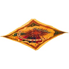 Rare Hermes  Scarf Plisse 100% Silk - 1994  With box