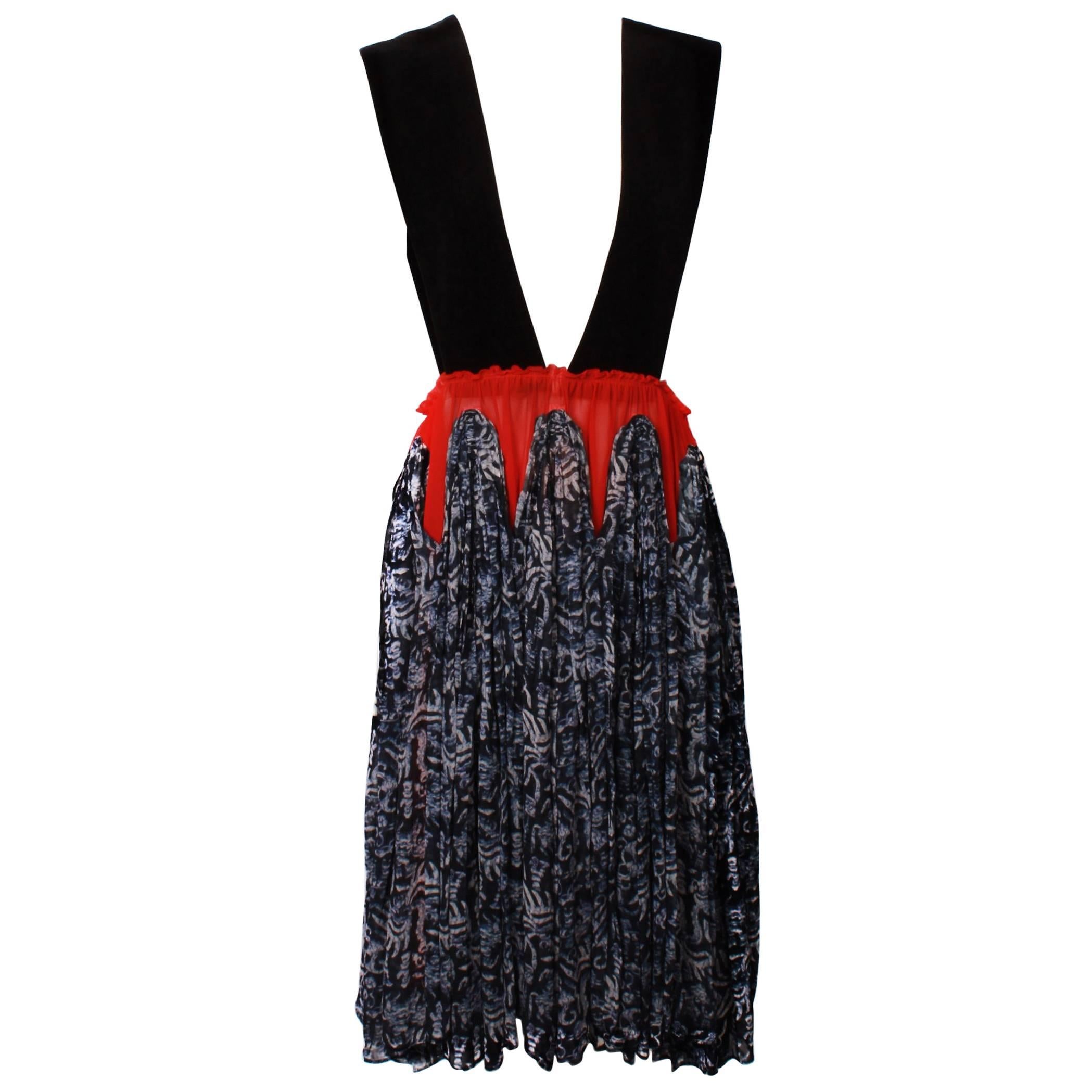 Comme Des Garçons Shibori Pinafore Dress For Sale