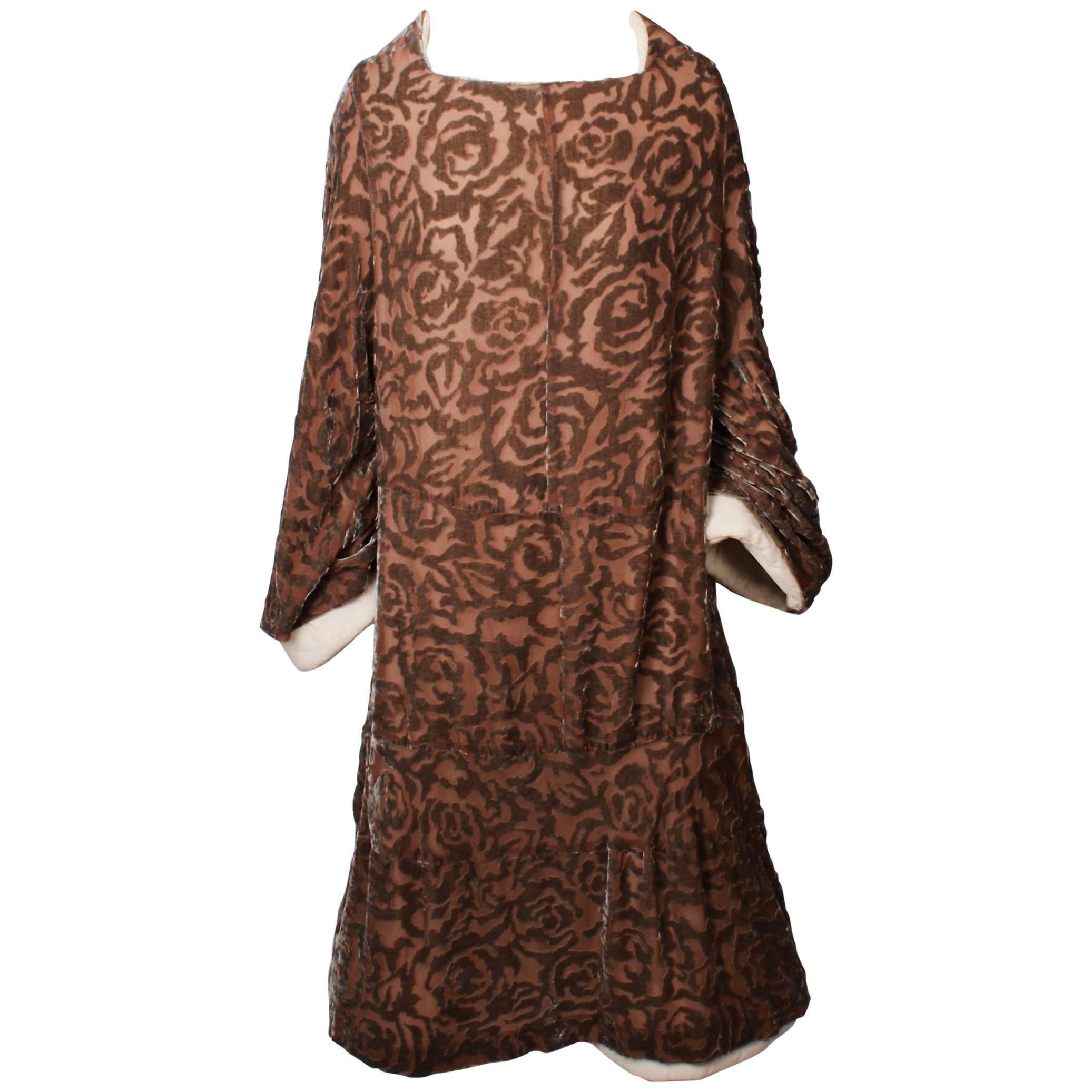 COMME DES GARCONS Silk velvet Devore Dress