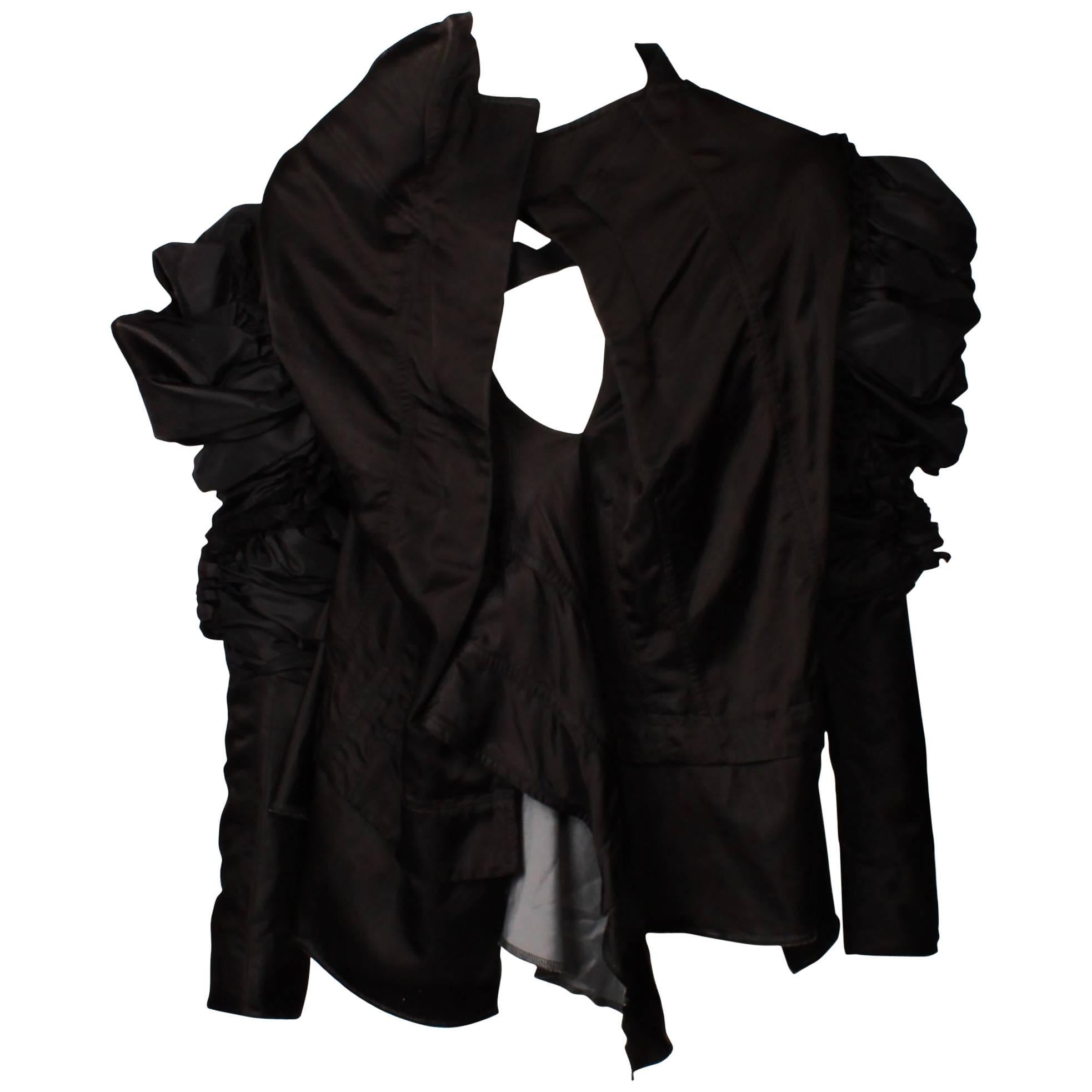 Comme des Garcons Ruffled and Gathered Asymmetric Top 