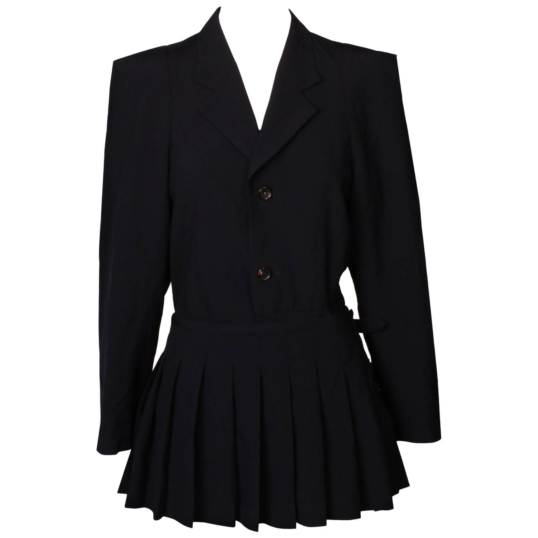 Comme des Garcons Tailored Jacket with Pleated Skirt