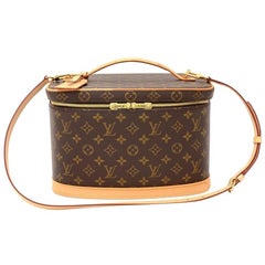 Louis Vuitton Nice Monogram Canvas Cosmetic Travel Case + Strap