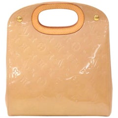 Used Louis Vuitton Maple Drive Noisette Vernis Leather Hand Bag