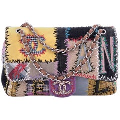 Chanel Classic Single Flap Bag Multicolor Patchwork Jumbo
