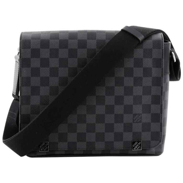 Louis Vuitton District NM Messenger Bag Damier Graphite PM at 1stdibs