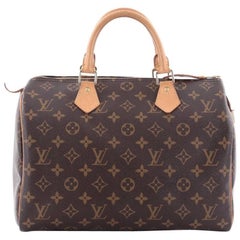 Louis Vuitton Speedy Handbag Monogram Canvas 30