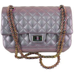   Chanel Medium 2.55 Reissue Double Flap Bag - Lilac Iridescent Mermaid   