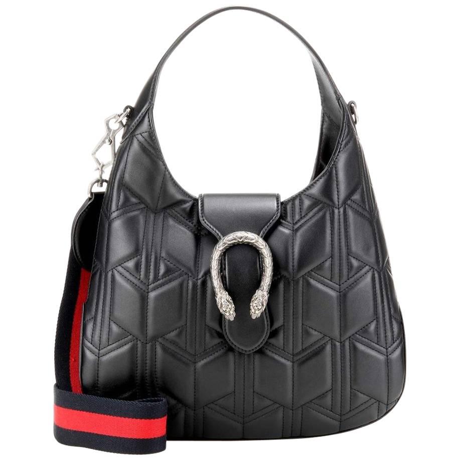 Gucci Dyonysus Black Leather Hobo Bag For Sale