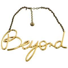 LANVIN 'Beyond' Necklace in Gilded Metal 