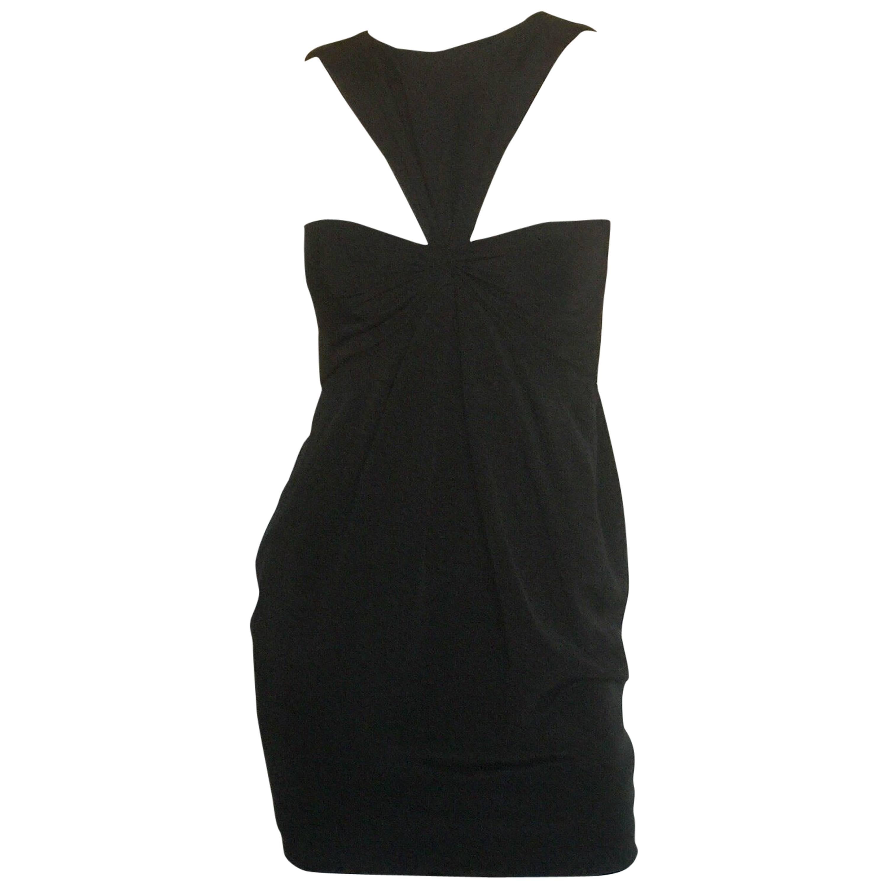 Bill Blass black triangle too mini dress For Sale