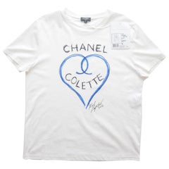 CHANEL COLETTE HEART TEE, Luxury, Apparel on Carousell