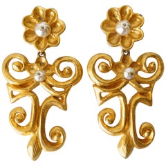 1980s Christian LaCroix Runway Earring