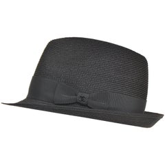 Chanel Fedora "Cuba" 2017 Collection Abaca  Hat  L   NEW