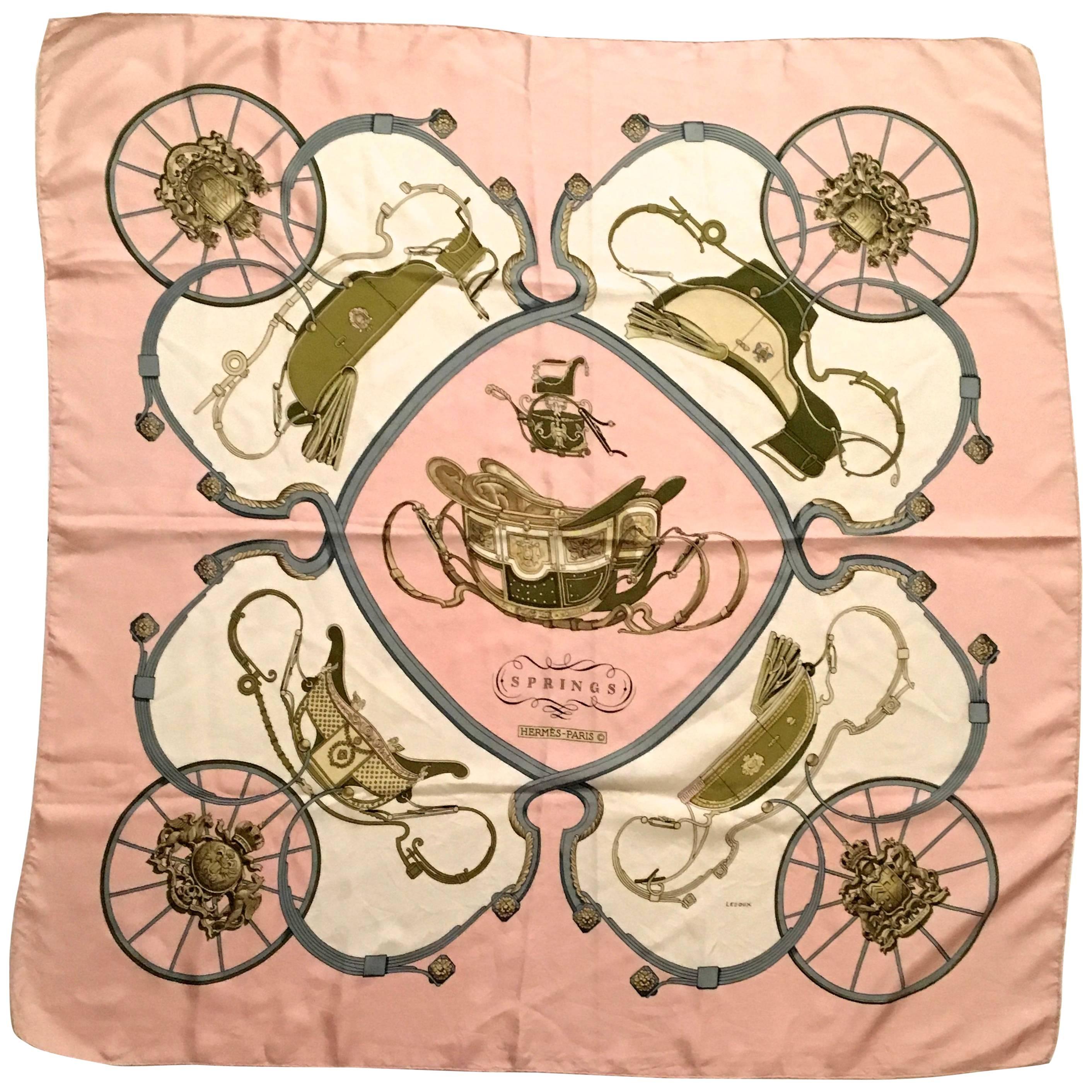 Rare Hermes Scarf - Philippe Ledoux - 1974 Vintage