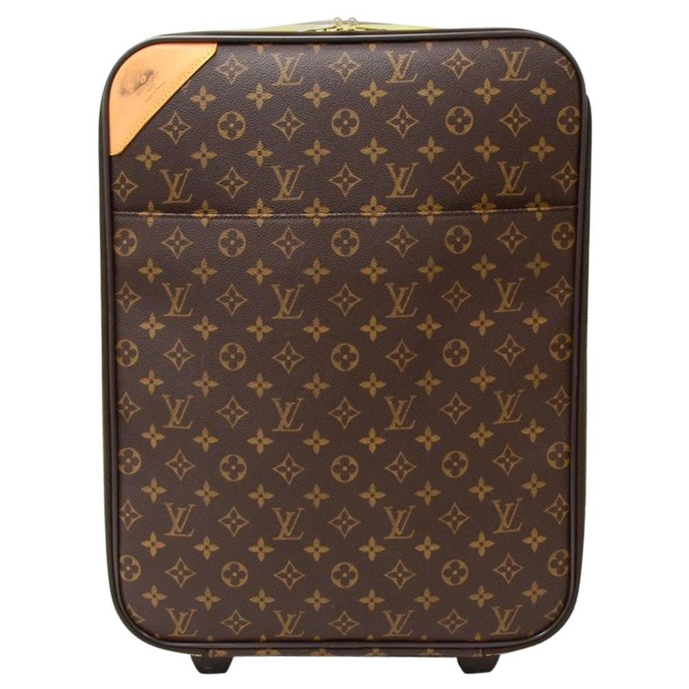 Louis Vuitton Pegase 45 Monogram Canvas Travel Rolling Luggage