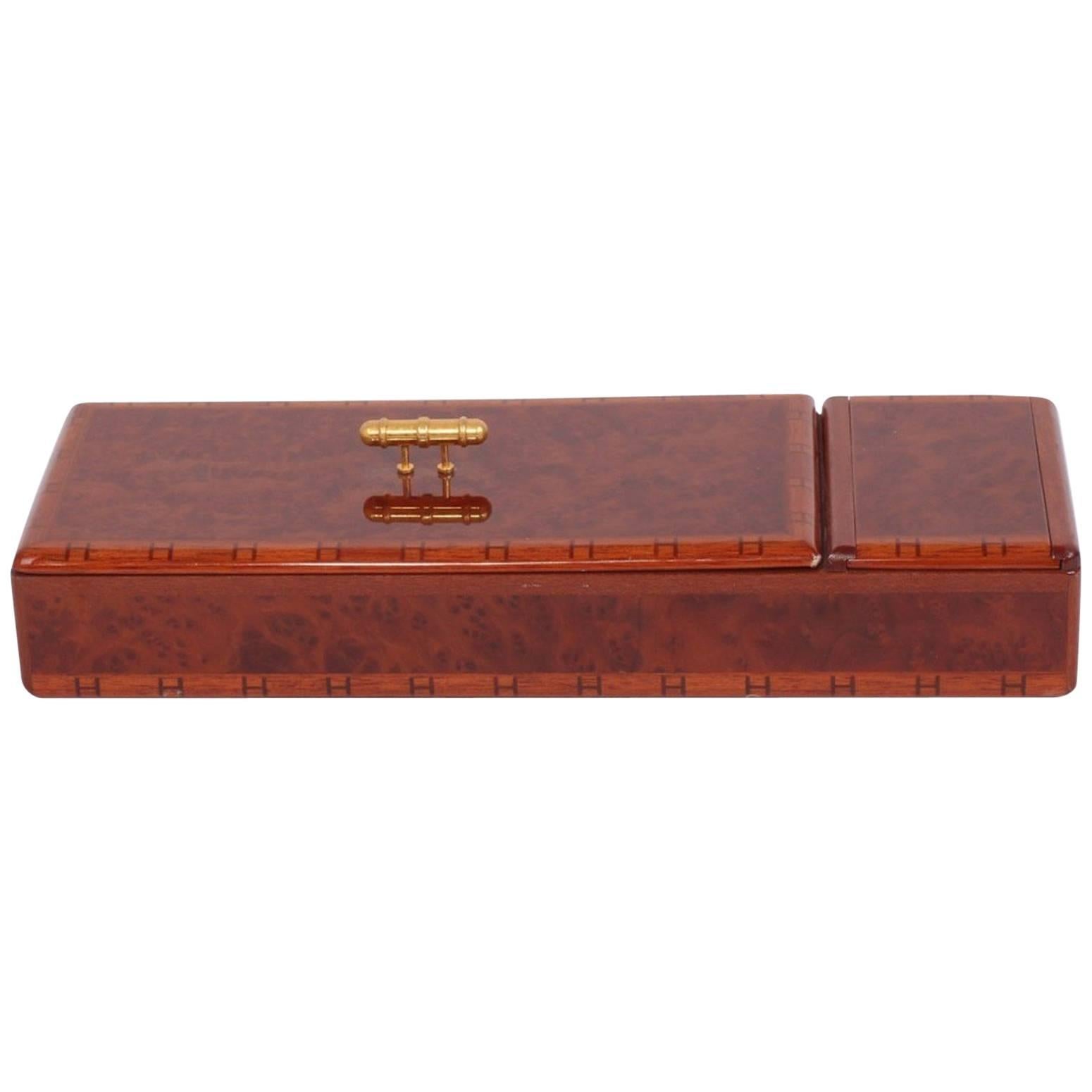 Lovely and Rare and Vintage Hermès Burr elm box 