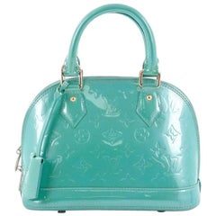 Used Louis Vuitton Alma Handbag Monogram Vernis BB 
