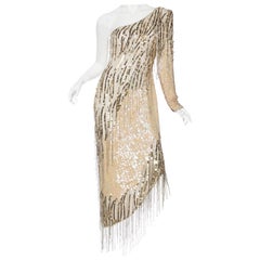 Bob Mackie Beaded Fringe Dress