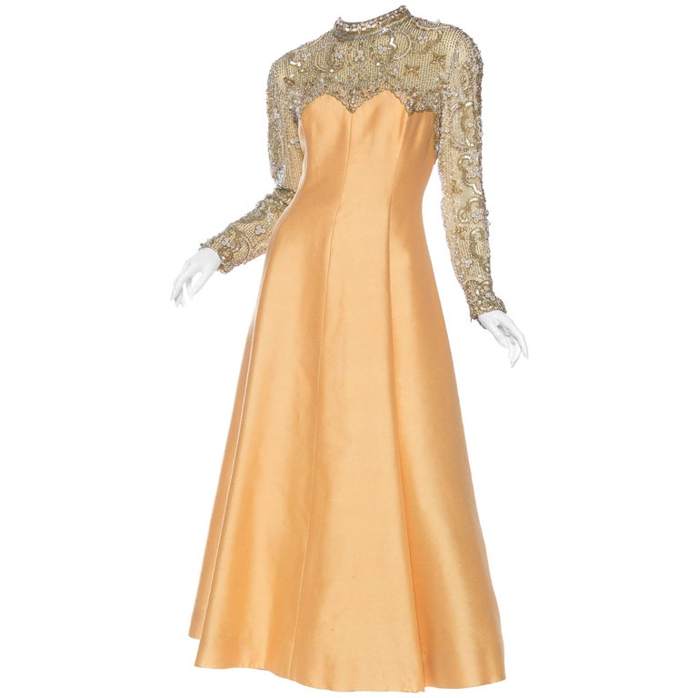 gold and silver gown