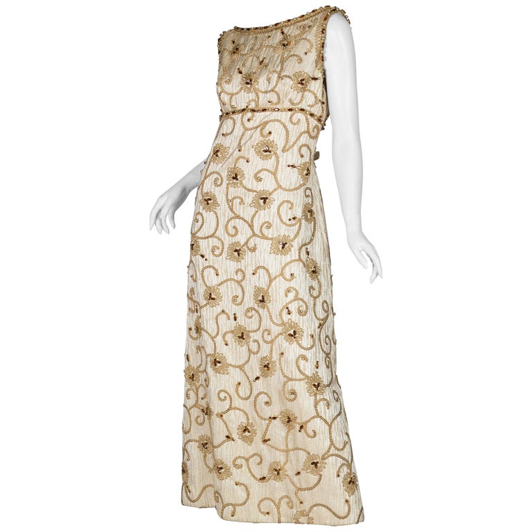 gold embellished gown