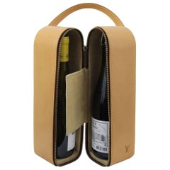 LOUIS VUITTON Damier Wine carrier Bottle case 2storage Hand Bag DamierCanvas