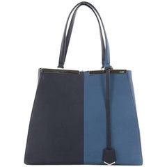 Fendi Bicolor 3Jours Handbag Leather Large