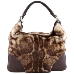 Gucci Signoria Hobo Fur with Leather Large