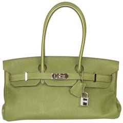 HERMES Birkin Shoulder 40 Military Green Togo Leder