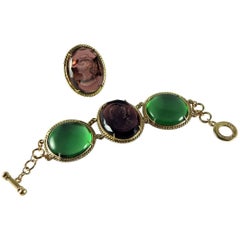 Murano glass bracelet and ring by Patrizia Daliana