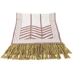 Retro Louis Vuitton Paris Long Scarf with Fringe