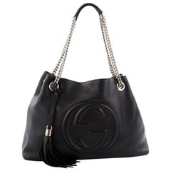 Gucci Soho Shoulder Bag Chain Strap Leather Medium