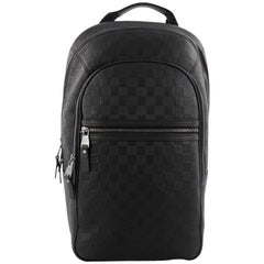 Louis Vuitton Black Damier Infini Leather Michael Backpack at 1stDibs