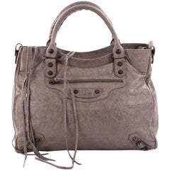 Balenciaga Velo Classic Studs Handbag Leather
