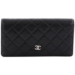 Chanel L-Yen Wallet Quilted Caviar