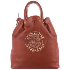 Louis Vuitton Cognac Leather Men's Carryall Travel Tote Bag