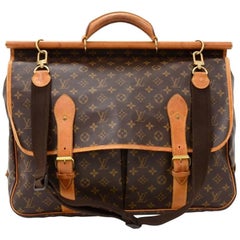 Vintage Louis Vuitton Sac Chasse Monogram Canvas Travel Bag + Strap