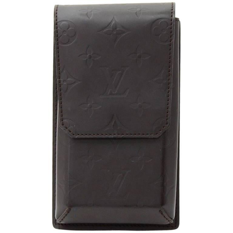 Louis Vuitton Dark Brown Monogram Matt Leather Waist Pouch