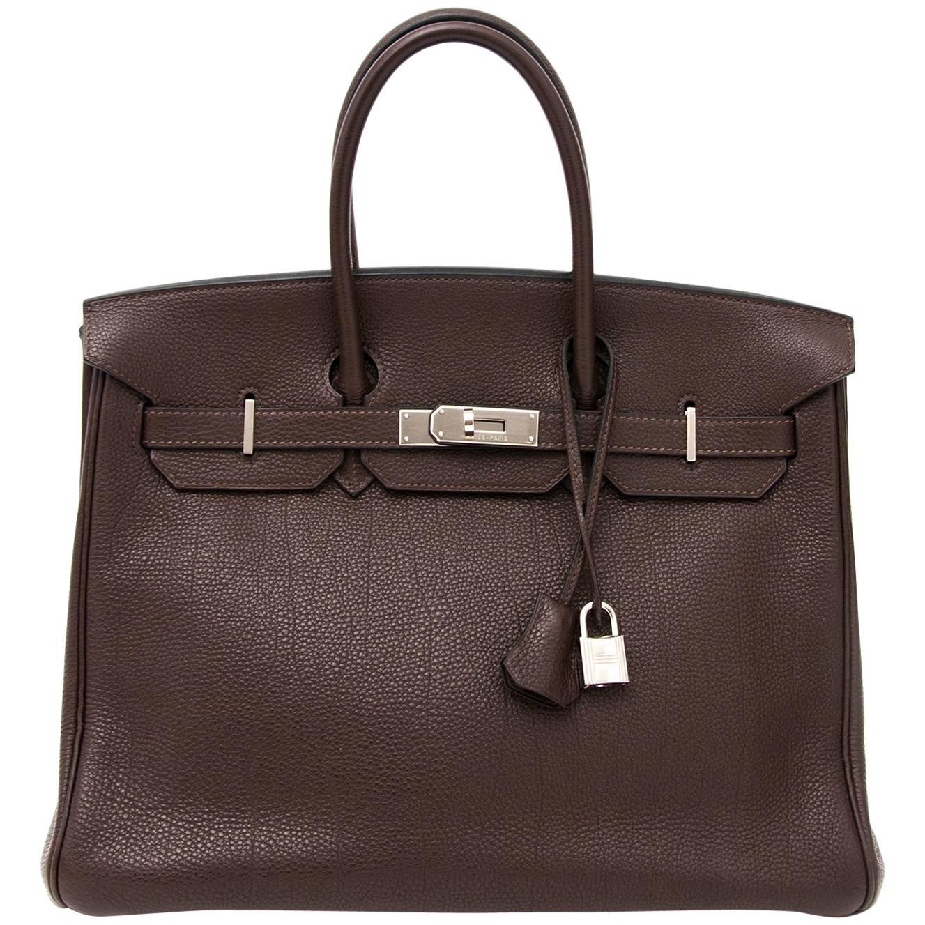 Hermes Birkin Chocolat Togo 35