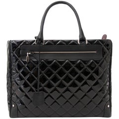 Chanel Vinyl Quilted Calfskin Travel Tote